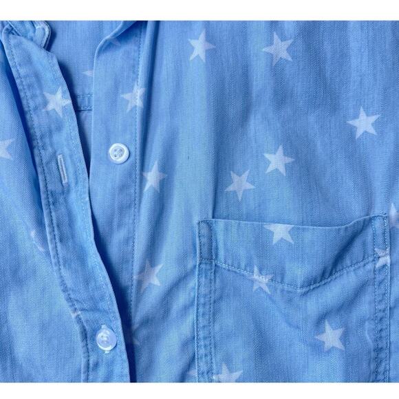 Rails Ingrid Button Down Shirt Top Light Vintage Stars – Size Small – Sold Out - Picture 11 of 16